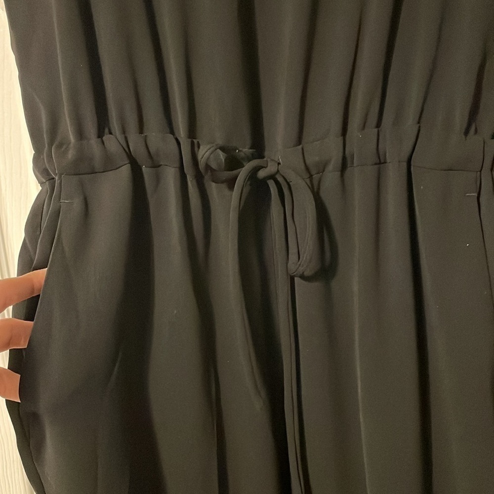 EUC Max Mara ‘S Max Mara black elastic drawstring waist jumpsuit - Picture 3 of 9